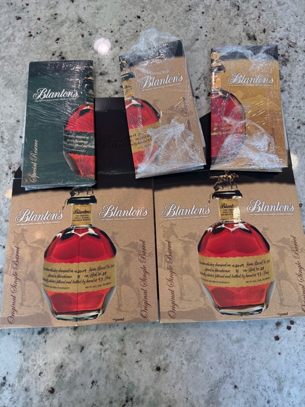 Blanton's Bourbon EMPTY Boxes - 5 total